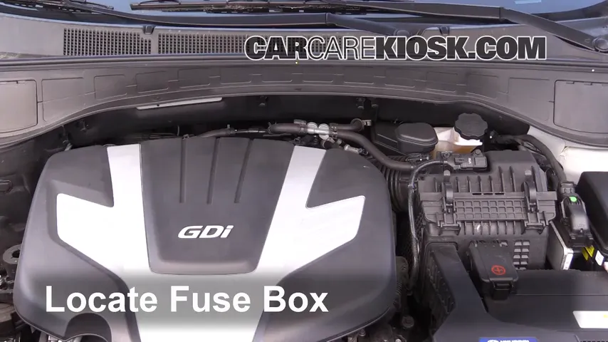 2017 Hyundai Santa Fe SE 3.3L V6 Fuse (Engine) Check